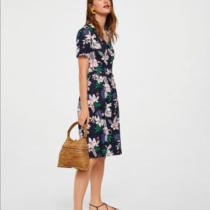 Mango Printed Shirt Dress